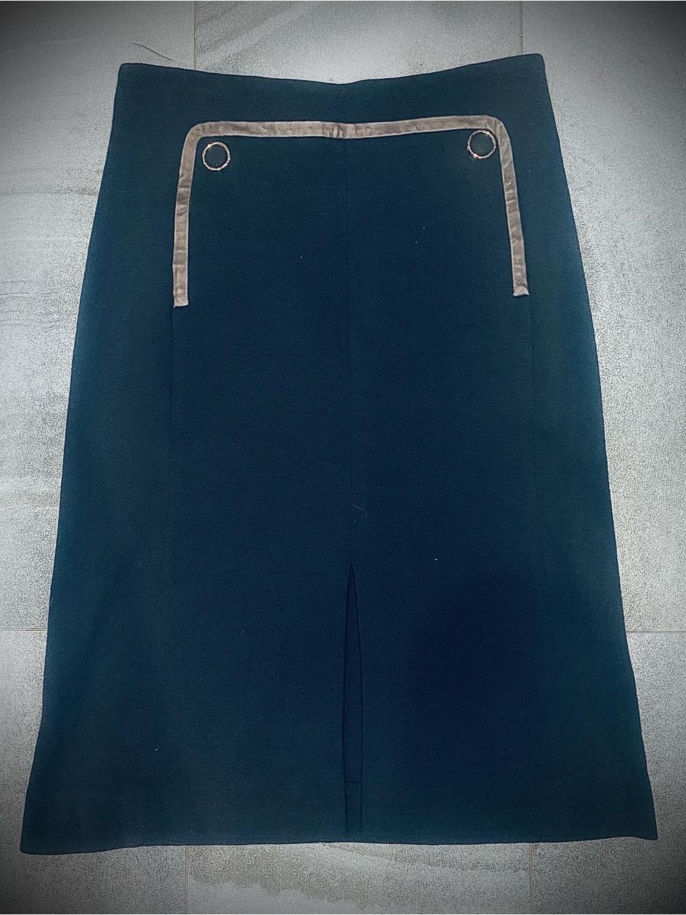 Women’s Tory Burch Equestrian Style Wool Blend  Midi Pencil Skirt Size 32x27